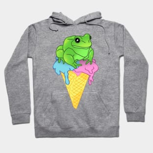 Ice Cream Frog Doodle Hoodie